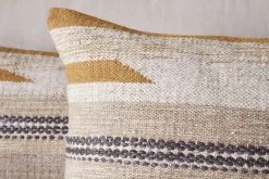 Bedroom Textiles|Cushions^Nkuku Aravali Wool Cushion Cover - Ochre