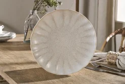 Plates^Nkuku Aruvi Dinner Plate - Cream