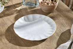 Plates^Nkuku Aruvi Dinner Plate - Cream