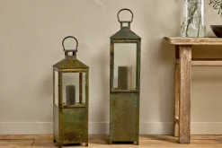 Decorative Home Accessories|Fireside^Nkuku Asharu Lantern - Antique Patina