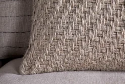 Bedroom Textiles|Cushions^Nkuku Atifa Cotton & Wool Cushion Cover - Natural