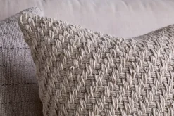 Bedroom Textiles|Cushions^Nkuku Atifa Cotton & Wool Cushion Cover - Natural