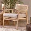 Living|Occasional Chairs^Nkuku Atri Mango Wood & Cane Occasional Chair