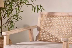 Living|Occasional Chairs^Nkuku Atri Mango Wood & Cane Occasional Chair