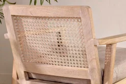 Living|Occasional Chairs^Nkuku Atri Mango Wood & Cane Occasional Chair