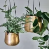 Indoor Planters|Decorative Home Accessories^Nkuku Atsu Brass Hanging Planter