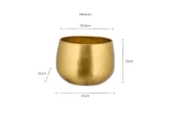 Indoor Planters^Nkuku Atsu Brass Planter