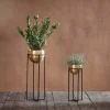 Decorative Home Accessories|Indoor Planters^Nkuku Atsu Brass Planter Stand