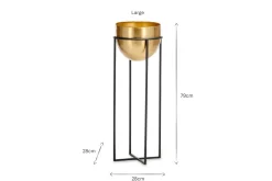 Decorative Home Accessories|Indoor Planters^Nkuku Atsu Brass Planter Stand