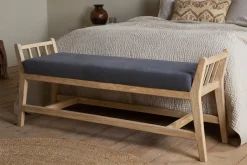 Hallway & Bootroom|Storage & Shelving^Nkuku Avanthi Upholstered Sleigh Bench - Charcoal