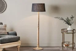 Floor Lamps^Nkuku Avisa Mango Wood Floor Lamp