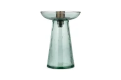 Decorative Home Accessories|Candlesticks^Nkuku Avyn Recycled Glass Candle Holder - Sage Green