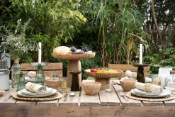 Decorative Home Accessories|Candlesticks^Nkuku Avyn Recycled Glass Candle Holder - Forest Green