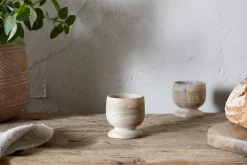 Pantry|Kitchen Storage^Nkuku Awa Wooden Egg Cup - Natural - (Set of 2)
