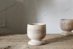 Pantry|Kitchen Storage^Nkuku Awa Wooden Egg Cup - Natural - (Set of 2)