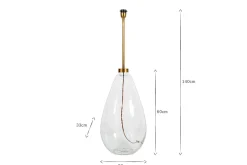 Floor Lamps^Nkuku Baba Recycled Glass Floor Lamp - Clear