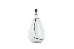 Table Lamps^Nkuku Baba Recycled Glass Lamp - Clear - Large Tall Clear Glass