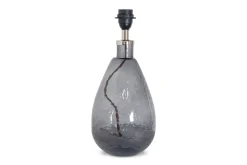 Table Lamps^Nkuku Baba Recycled Glass Table Lamp - - Small Tall Smoke