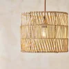 Lampshades|Pendant Shades^Nkuku Banso Wicker Lampshade - Natural - Medium