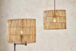 Lampshades|Pendant Shades^Nkuku Banso Wicker Lampshade - Natural - Medium
