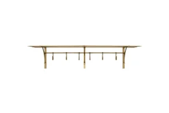 Kitchen Storage|Storage & Shelving^Nkuku Basti Iron Storage Shelf - Antique Brass