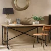 Home Office|Desks^Nkuku Benia Iron & Reclaimed Wood  Desk