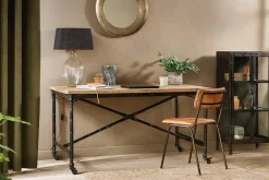 Home Office|Desks^Nkuku Benia Iron & Reclaimed Wood  Desk