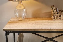 Home Office|Desks^Nkuku Benia Iron & Reclaimed Wood  Desk