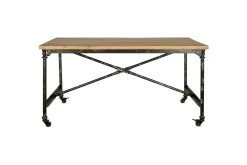 Home Office|Desks^Nkuku Benia Iron & Reclaimed Wood  Desk