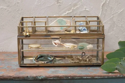 Decorative Display Boxes|Jewellery & Jewellery Boxes^Nkuku Bequai Open Jewellery Box