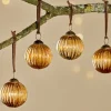 Baubles & Tree Decorations|Shades Of Nature^Nkuku Betini Baubles - Gold (Set of 4)