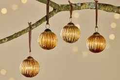 Baubles & Tree Decorations|Shades Of Nature^Nkuku Betini Baubles - Gold (Set of 4)