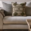 Bedroom Textiles|Cushions^Nkuku Bhumi Wool & Jute Cushion Cover - Moss Green