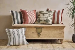 Bedroom Textiles|Cushions^Nkuku Bhumi Wool & Jute Cushion Cover - Moss Green
