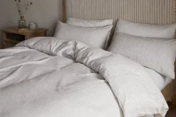 Bedroom Textiles|Bedroom^Nkuku Borba Hemp & Cotton Duvet Cover - Espresso