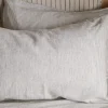Bedroom Textiles|Bedroom^Nkuku Borba Hemp & Cotton Housewife Pillowcases - Espresso