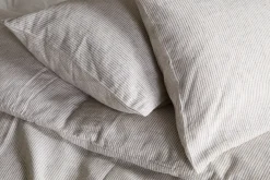 Bedroom Textiles|Bedroom^Nkuku Borba Hemp & Cotton Housewife Pillowcases - Espresso