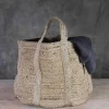 Baskets^Nkuku Braided Hemp Storage Basket - Natural