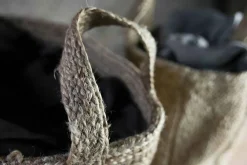 Baskets^Nkuku Braided Hemp Storage Basket - Natural