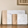Pantry|Trays & Platters^Nkuku Bwari Long Marble Serving Board - White