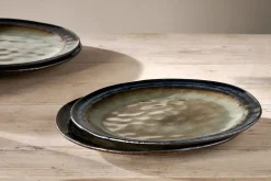 Plates^Nkuku Cali Dinner Plate - Earth Blue