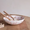 Serving Bowls^Nkuku Canela Splatter Serving Bowl - Dusty Terracotta