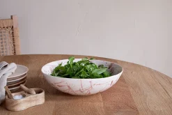 Serving Bowls^Nkuku Canela Splatter Serving Bowl - Dusty Terracotta