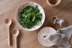 Serving Bowls^Nkuku Canela Splatter Serving Bowl - Dusty Terracotta
