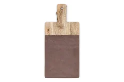 Cheese Board & Knives|Chopping Boards^Nkuku Cassia Mango Wood & Stone Board - Natural