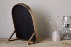 Desk Accessories^Nkuku Cayce Cast Aluminum Vanity Mirror - Antique Brass