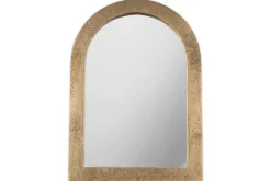 Desk Accessories^Nkuku Cayce Cast Aluminum Vanity Mirror - Antique Brass