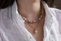 Jewellery & Jewellery Boxes|Jewellery^Nkuku Cerita Necklace - Rhodochrosite