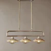 Statement Lighting|Pendant Lighting^Nkuku Chakai Mango Wood Pendant Lamp - Natural & Antique Brass