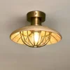 Ceiling Lights|Pendant Lighting^Nkuku Chakai Wood & Metal Flush Ceiling Light